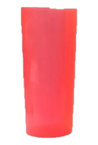 Pack of 20 - Fluorescent Acrylic Long Drink Glasses 12