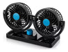 Mini Ventilador Doble 4 Pulgadas 360° 5 Aspas Para 12v/24v 2