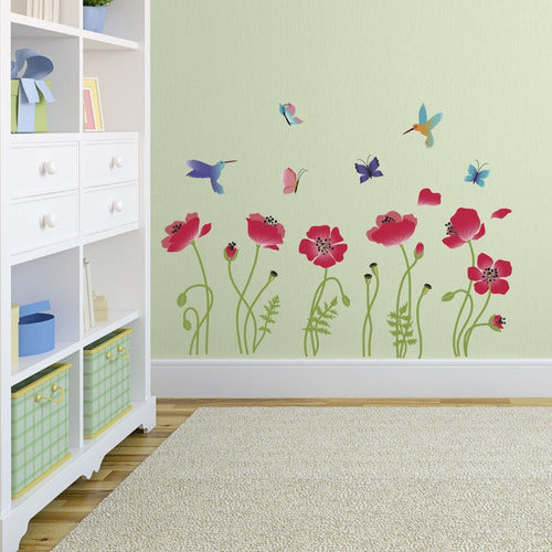 Vinilo Decorativo Pared [0mq9c4n4] Flores 1