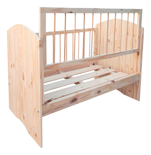 Andrade Solid Pine 120x60 Conventional Co-Sleeping Crib 2