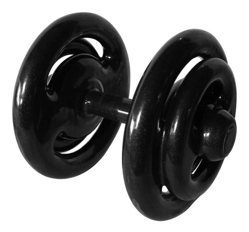 Dumbbell Emborrachado Treinamento Funcional Academia 12kg 0