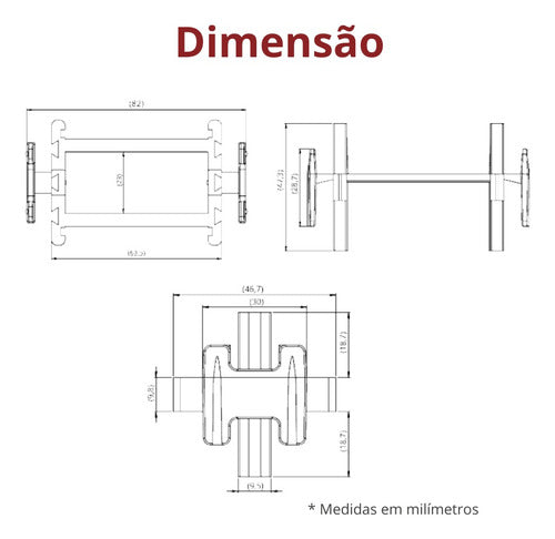 10 Uni Espaçador Para Bloco De Vidro 10mm Durín 2