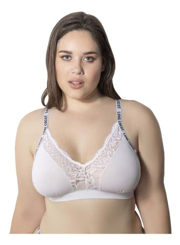 Cocot Triangle Microfiber and Lace Bra 2