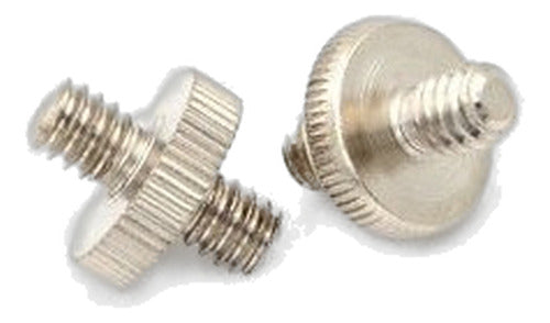 2pcs 1/4 '' Macho A Macho 1/4 '' Rosca Tornillo Adaptador Pa 0