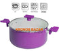 28 cm Ceramic Non-Stick Casserole with Glass Lid and Silicone Handles 1