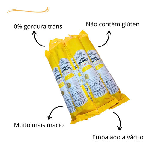 Kit 5 Lombo Gourmet Caipira Mineiro Com Queijo Provolone 1