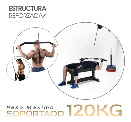 Polea Alta Y Baja Gym Kit Completo Profesional Premium 2