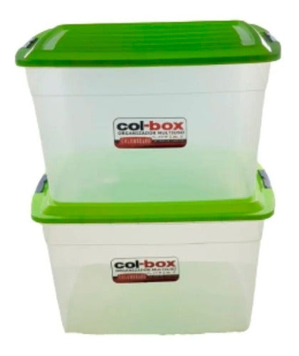 Pack of 2 Colombraro Plastic Organizer Boxes - 34 Liters 0