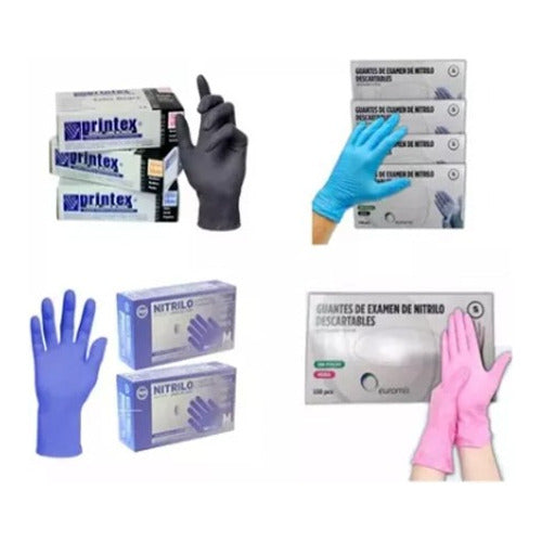 Black Nitrile Gloves x500 Units Size L M S XS and XL 120