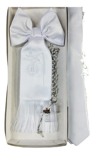 Helen First Communion Kit for Boys: Bow Tie, Tie, Rosary 0