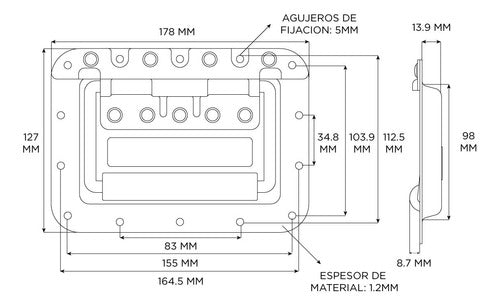 Adam Hall Large Rack Pull Handle 34085 1