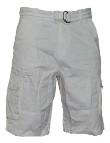 Cargo Shorts with Ripstop Belt - Jeans710 1