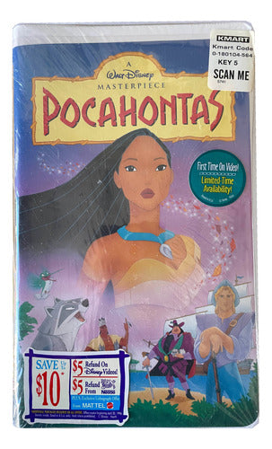 Película Vhs Pocahontas Disney Original Inglés Ntsc Sellada 0