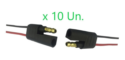 Universal 2-Way Connector Contacts, Rubber, for Speakers and More x 10 Units 0