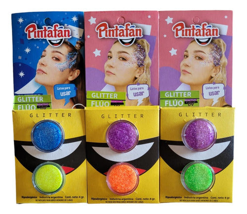 Glitter in Paste Artistic Makeup Pintafan Pack x 6 Col 0