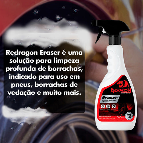 Limpador De Pneu E Borracha Universal Eraser 500 Ml Redragon 2