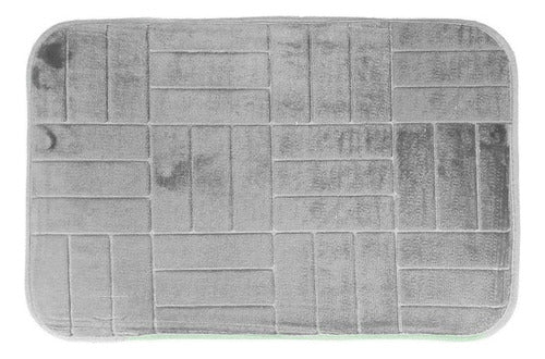 Distrito Blanco Memory Bath Mat 40 X 60 Cm Non-Slip Base 1