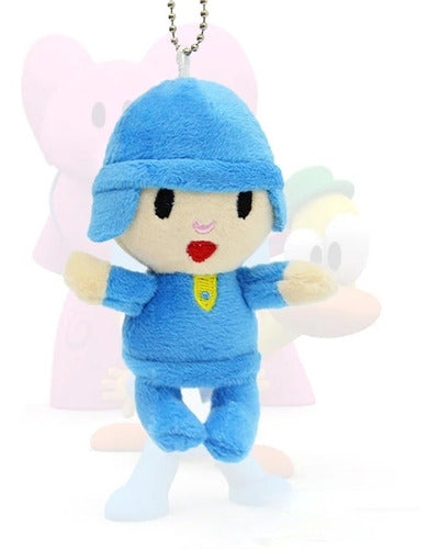 Pocoyo Mini Figura En Peluche Muñeco Llavero 0