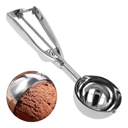 Generic Ice Cream Scoop Bocha Bochera Stainless Steel 6 Cm X2 Unid 0