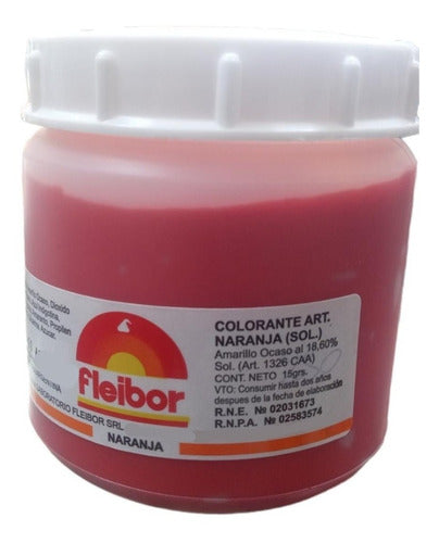 Colorante En Pasta Fleibor Naranja  Pote 250gr Sin Tacc 0