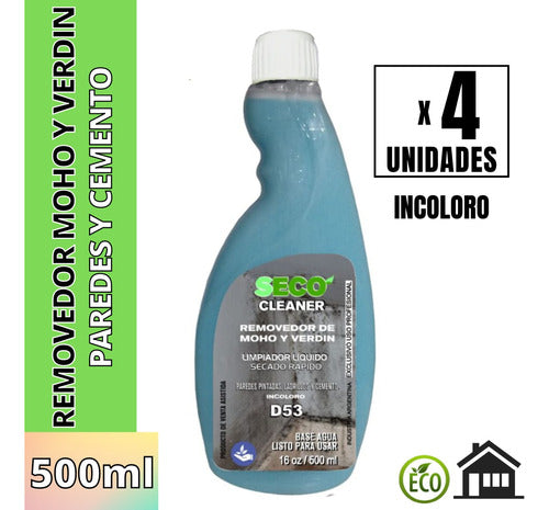 SECO CLEANER D53 | Mold Remover/Green Stain Remover 500ml X 4 0