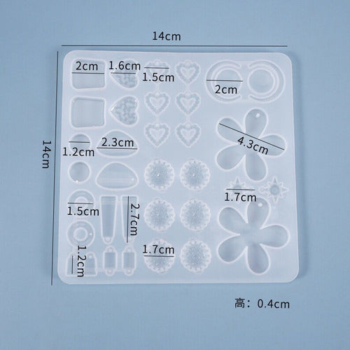 Generic Silicone Mold for Resin Earrings and Hangings 6