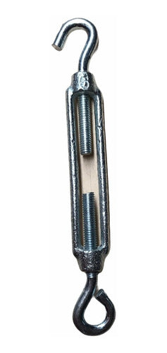 Tensor Ojo Gancho Cable Acero Galvanizado 6mm 1/4 PuLG 0