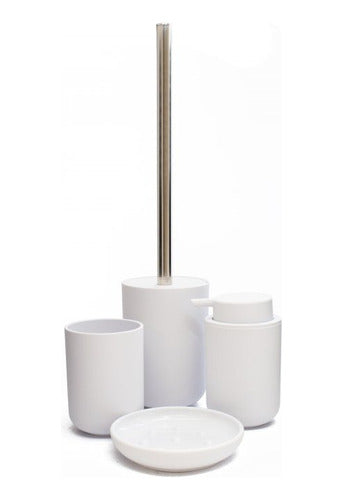 Bathroom Set Denver: Soap Dispenser, Tumbler, Toilet Brush Holder 0