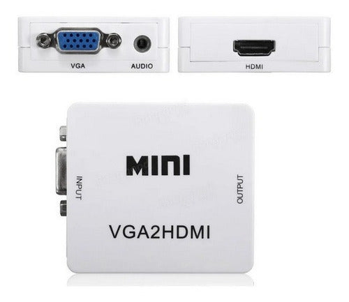 Conversor De Vga A Hdmi Con Audio Vga2hdmi 2