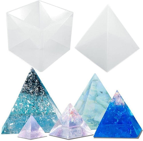 Candy-Ho Large Pyramid Silicone Mold 15x16cm Resin + Support 0