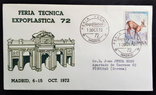 España, Sobre Feria Técnica Expoplástica Madrid 1972 L15350 0