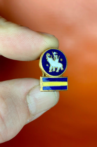 Raro Pin Esmaltado / Elefante Y Bandera Boca | Coleccionable 0