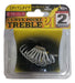 Sasame Shout Curve Point Treble Hook Size 2 - Pack of 7 0