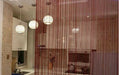 Set of 2 Fringed Curtain Panels Glass Thread Room Divider Decorations 2x2m 29
