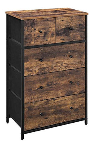 Songmics Rustic Dresser with Drawers, Storage Tower 0