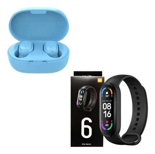 Unistore Combo Smartband M6 + Wireless Earphones A6S 0