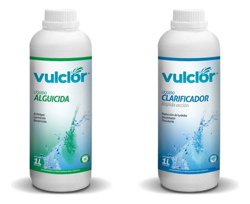 Vulcano Clarifier and Algaecide Kit 1L 0