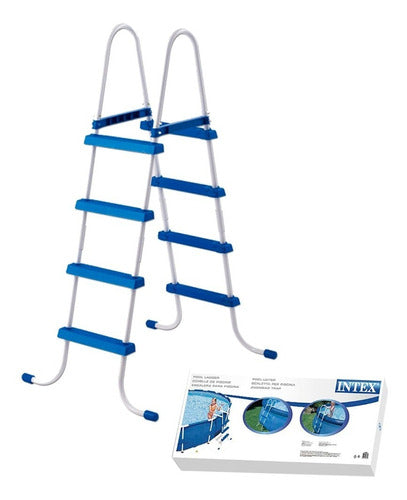 Intex Escalera Para Pileta 91cm De Alto 0