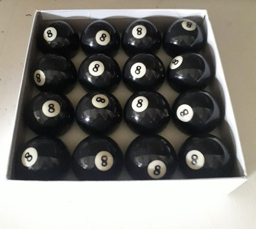 Professional 57mm Black Pool Ball - Individual Price 2