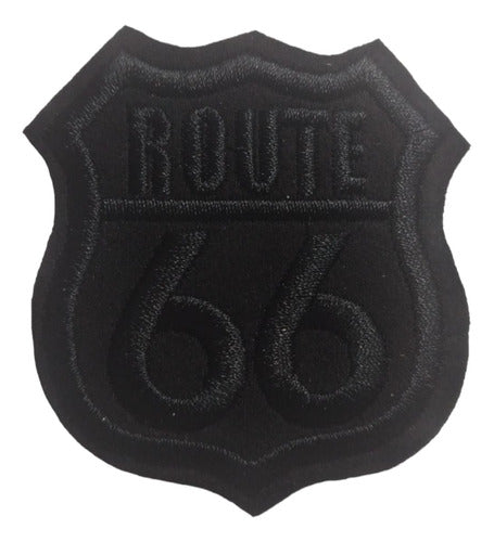 Parche Termoadhesivo Route 66 Total Black 0