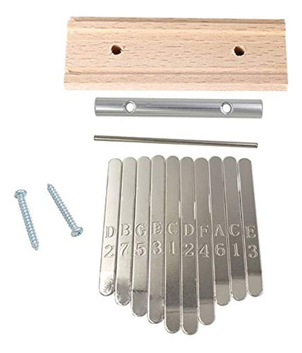 Jiayouy Kalimba Thumb Piano 10 Keys DIY Bridge Saddle Accessories 0