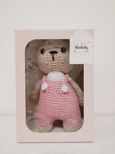 Caja Amigurumi Babyshower Nacimiento Osos Amigurumi Apego 1