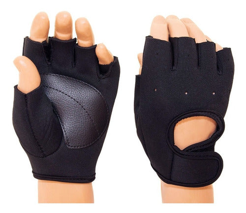 Men's Non-Slip Neoprene Fingerless Fitness Gloves 0