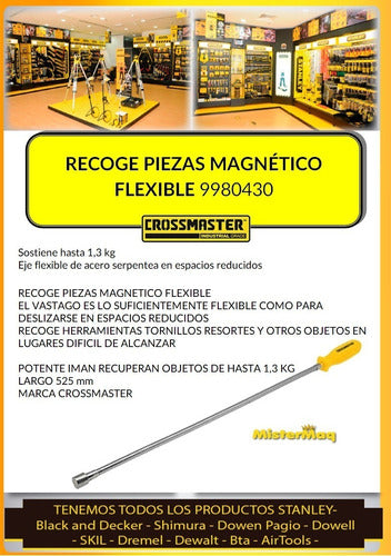 Recoge Piezas Magnético Flexible 525mm Crossmaster  9980430 2