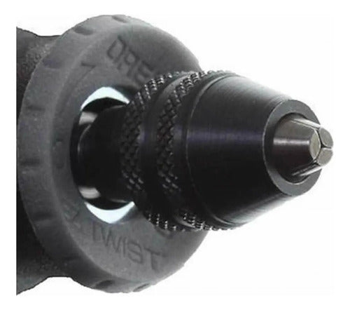 Black Adjustable Chuck for Mini Grinder 0.3 to 3.2mm with 7mm Hex 1