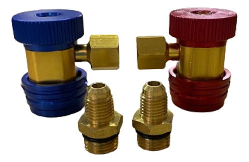 Premium Quick Coupling Kit for Automotive High and Low with Faucet 0