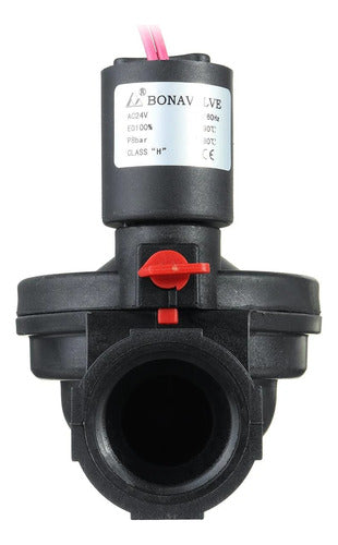 Válvula Solenoide Riego De 1 Pulgada C/controlador De Flujo 2