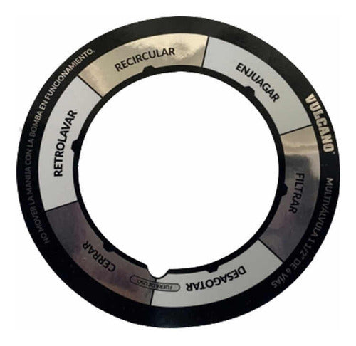 Círculo De Acetato Sticker Para Cabezal Multivalvula Vulcano 1