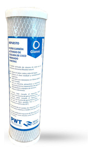 Gianni Under Sink Water Filter + Pressed Carbon Cartridge 1