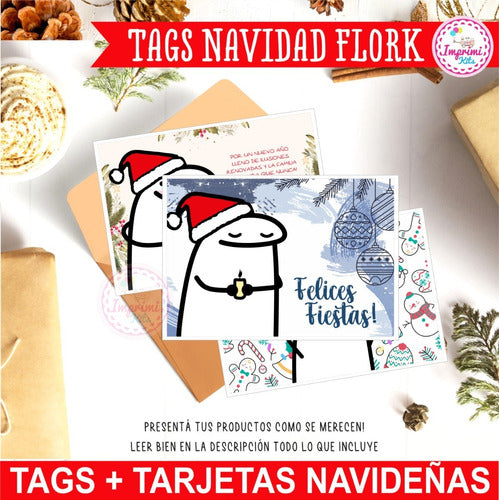 Gangagram Kit Imprimible Flork Navidad Tags Tarjetas Navideños #3 4